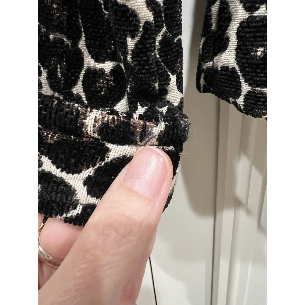 Wet‎ Seal Leopard Animal Print Double Breasted Carpet Bag Coat Size XS Mob Wife - Picture 4 of 11